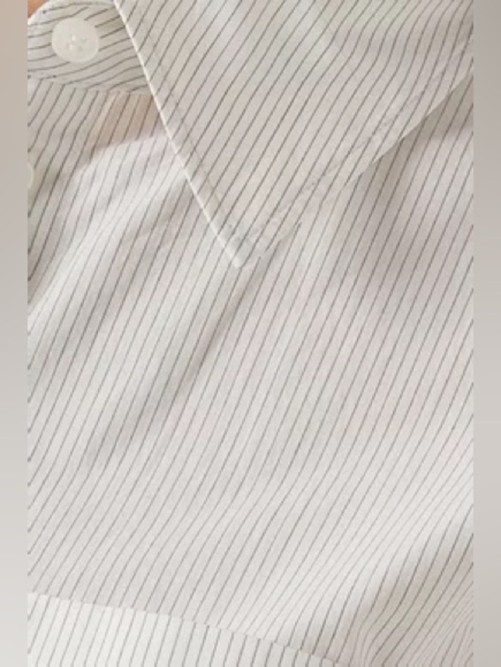 COS Tailored Pinstripe Shirt in Pima Cotton in white - Picture 5 of 13